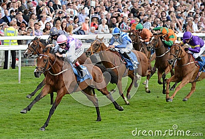 Horse Racing Editorial Stock Photo