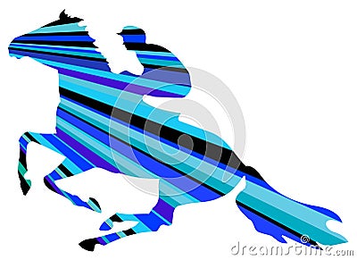 Horse rider Vector Illustration