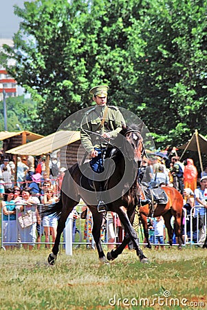 Horse riders competition Editorial Stock Photo