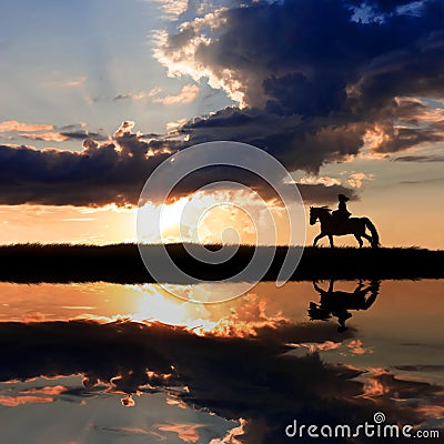 Horse riding Stock Photo