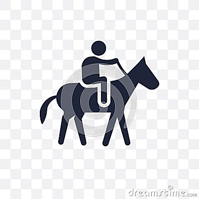 Horse riding transparent icon. Horse riding symbol design from A Vector Illustration