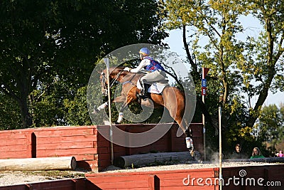 Horse running in a competition Editorial Stock Photo