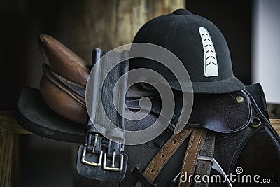 Horse saddle Stock Photo