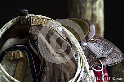 Horse saddle Stock Photo