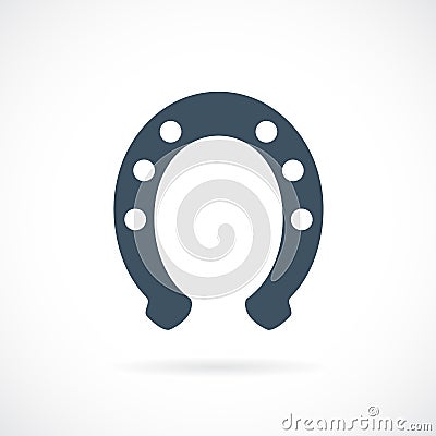 Horse shoe vector icon Vector Illustration