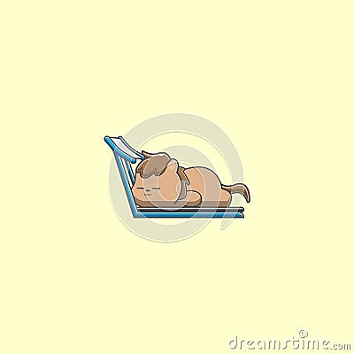 horse sleeping on the treadmill Vector Illustration