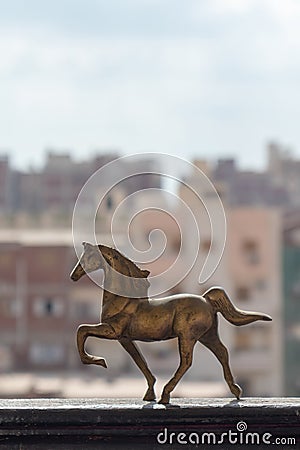 Horse souvenir in the city Stock Photo