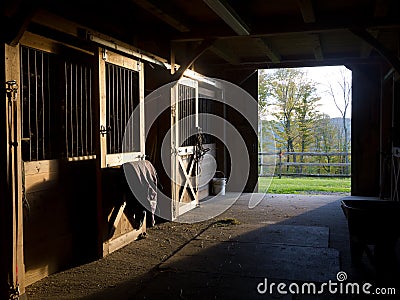 Horse Stable Stock Photo