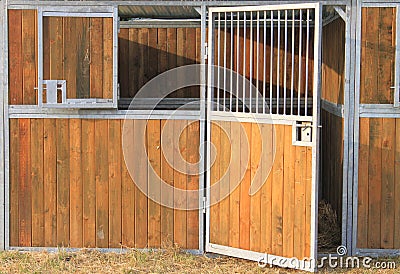 Horse stable Stock Photo