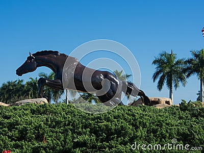 Horse Statue of Lely Stock Photo