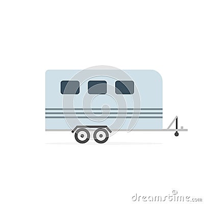 Horse trailer icon Vector Illustration