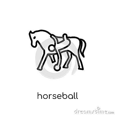 horseball icon. Trendy modern flat linear vector horseball icon Vector Illustration