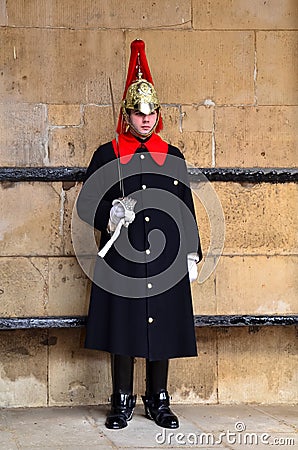 Horseguard of Blues Royals London England Editorial Stock Photo