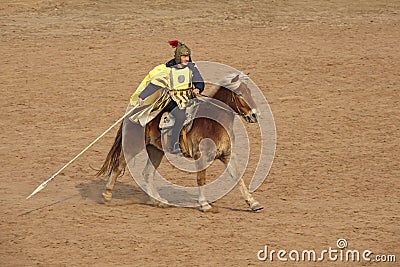 Horsemanship performance Editorial Stock Photo