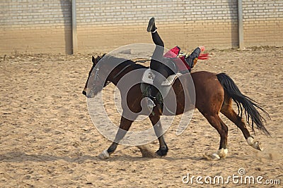 Horsemanship performance Editorial Stock Photo