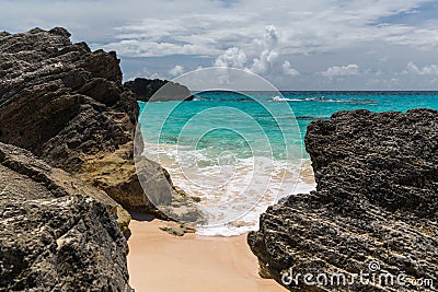 Horseshoe Bay Bermuda Stock Photo