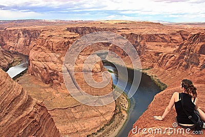 Horseshoe bend arizona river Editorial Stock Photo