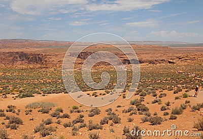 Horseshoe Bend near Page in Arizona. USA Editorial Stock Photo