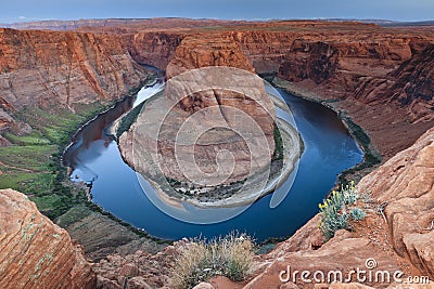 Horseshoe Bend near Page AZ Stock Photo