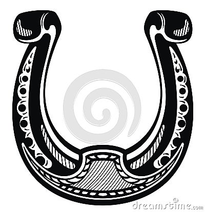 Good luck. Horseshoe Vector Illustration