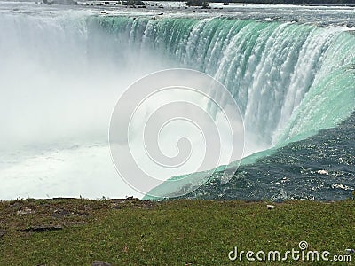 The Mist Of The Falls Enriched By The Beauty. Stock Photo