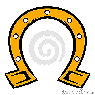 Horseshoe icon, icon cartoon Vector Illustration