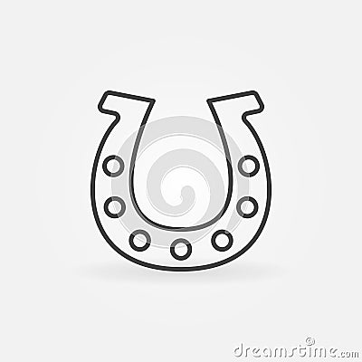 Horseshoe line icon Vector Illustration