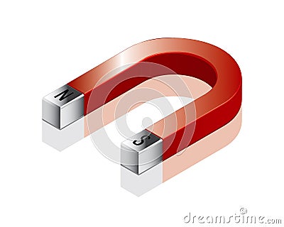 Horseshoe Magnet Set 1 Vector Illustration