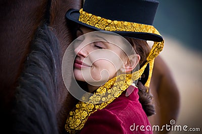 Horsewoman Stock Photo