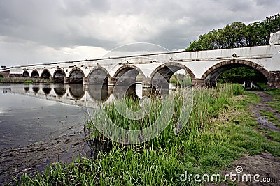Hortobagy Bridge Stock Photo