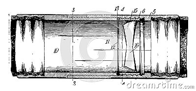 Hose Coupling vintage illustration Vector Illustration