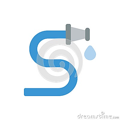 Hose, water icon. Simple color vector elements of aqua icons for ui and ux, website or mobile application Stock Photo