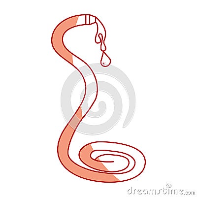 Hose water isolated icon Vector Illustration