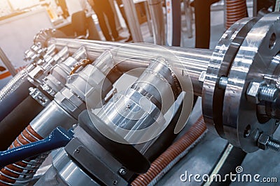 Hoses and couplings for industry Stock Photo