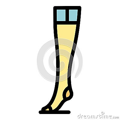 Hosiery stockings icon vector flat Stock Photo