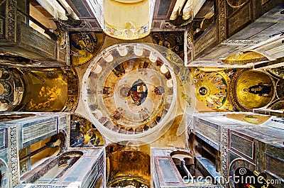 Hosios Loukas monastery in Greece Stock Photo