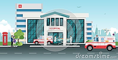 Hospital Vector Illustration