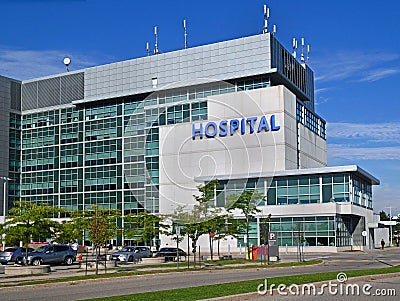 Hospital style building Stock Photo