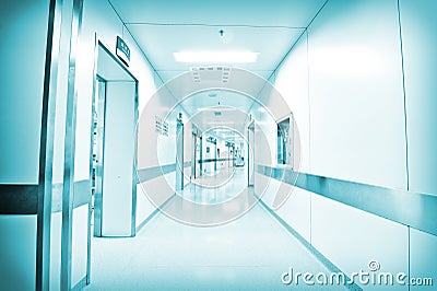 Hospital corridor Stock Photo