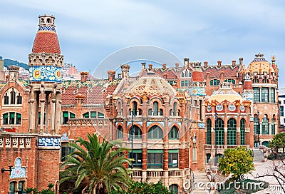 Hospital de la Santa Creu i de Sant Pau Stock Photo