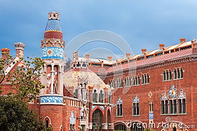 Hospital de la Santa Creu i de Sant Stock Photo