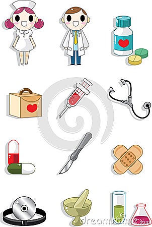 Hospital doodle Vector Illustration