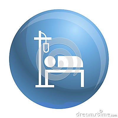 Hospital dropper icon, simple style Vector Illustration