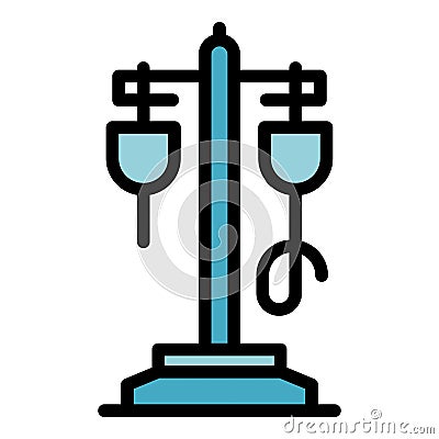 Hospital dropper icon vector flat Vector Illustration