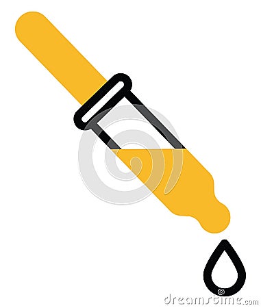 Hospital dropper, icon Vector Illustration