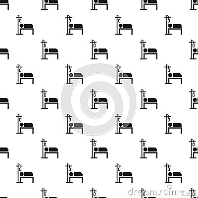 Hospital dropper pattern seamless vector Vector Illustration