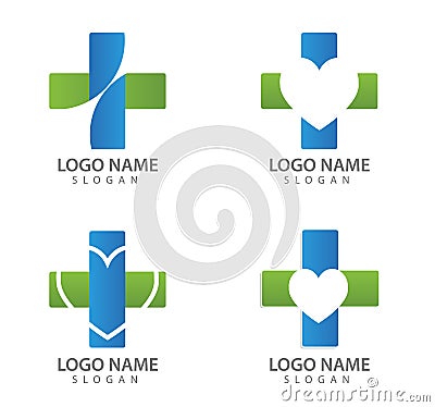 Hospital logo icons, logos , Doctor, vectors Vector Illustration