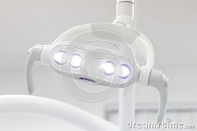 Hospital operating lamp operate room expertise doctor technology Stock Photo