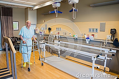 Hospital Patient Physical Therapy Facility Stock Photo