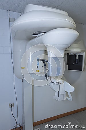 hospital radiology room. radiology equipment, mammography, densitometer, magnetic resonance and computerized axial tomography Stock Photo